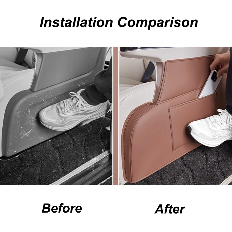 ل BYD M9 2025 الداخلية الصف الثاني مقعد الجانب الحدود ركلة الوسادة الملحقات الداخلية الجلدية