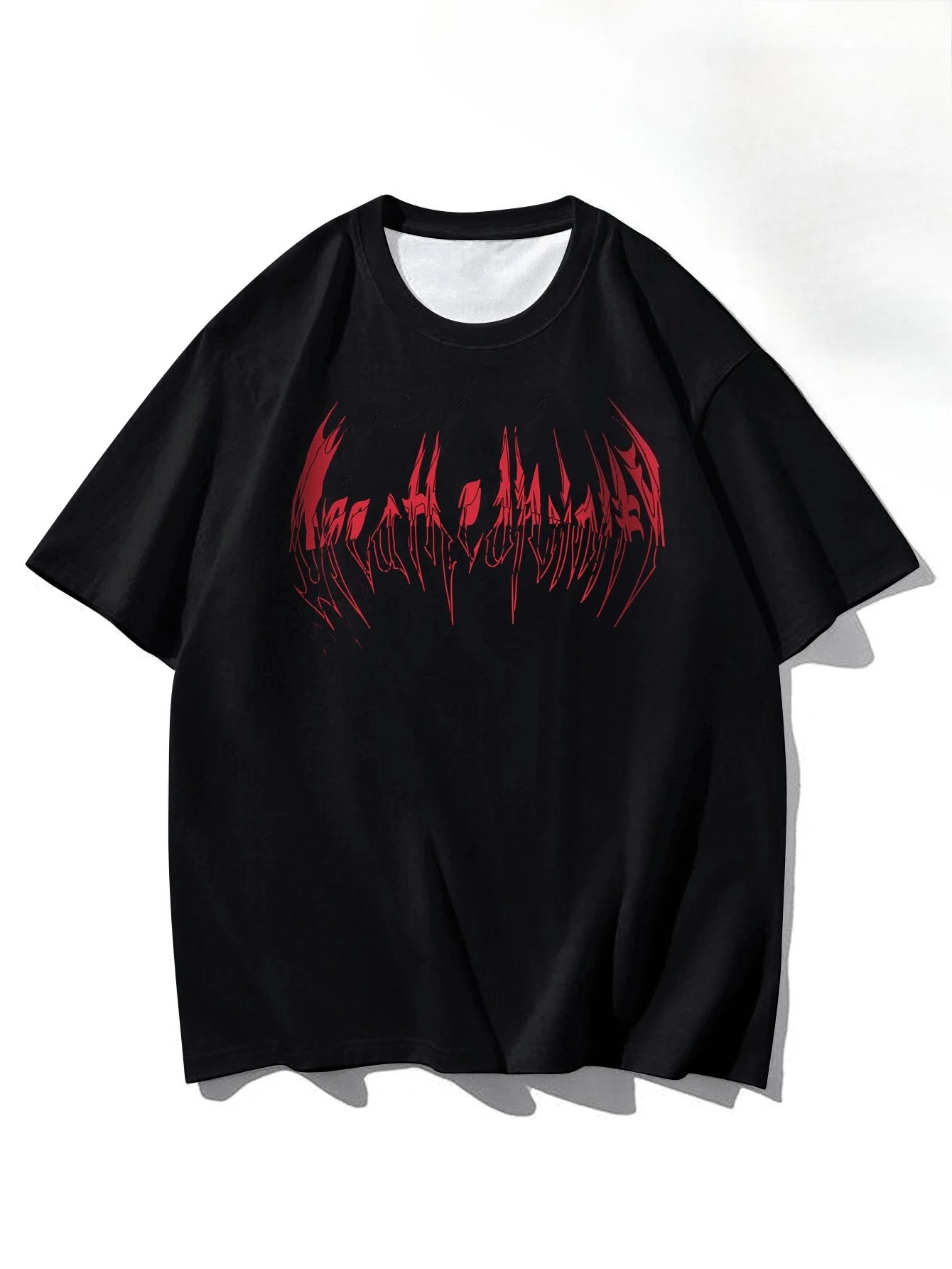 2026 Gothic Y2K Streetwear Graphic T‑Shirt Kids Adults Monster Print Tee Aesthetic Oversized Short Sleeve Crew Neck Casual Tops