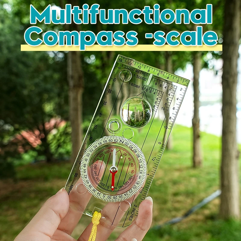 

Multi functional map scale with night lingt