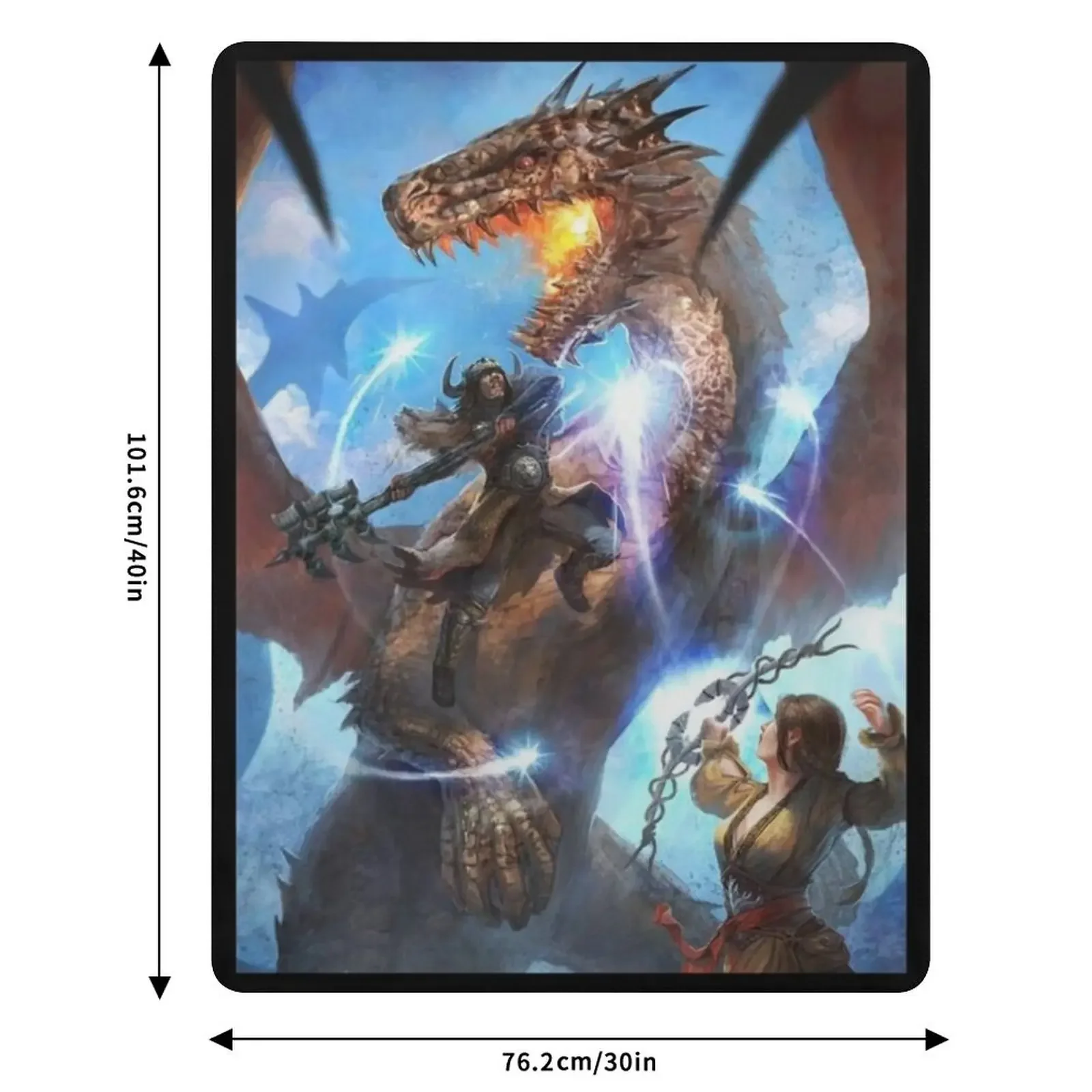 بطانية رمي Dragons Dogma 2 للأريكة، بطانيات شعر سياحية لبطانية السرير #6