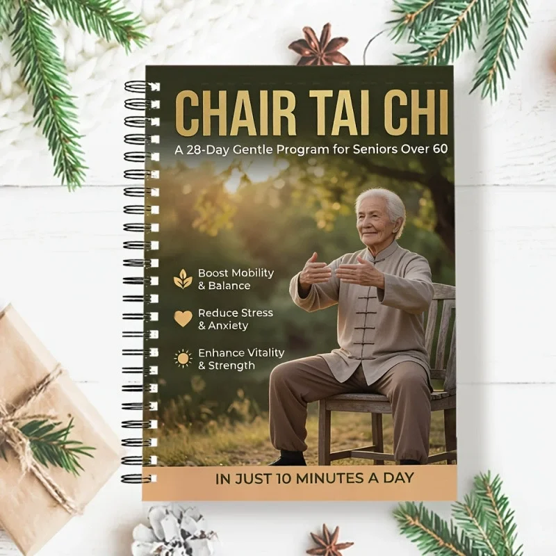 Chair Yoga & Tai Chi for Seniors Journal | Seated Exercise Notebook, Daily Balance Workout Planner & Gentle Fitness Tracker Book