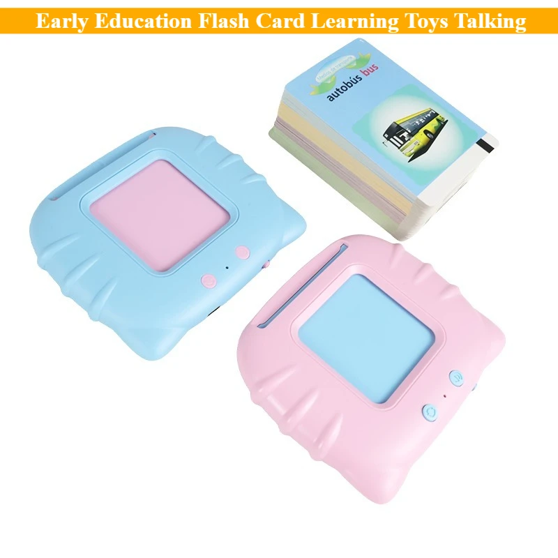 새로운 조기 교육 플래시 카드 학습 장난감 어린이를 위한 말하는 플래시카드 유아용 영어 전자 오디오 북 기계 선물