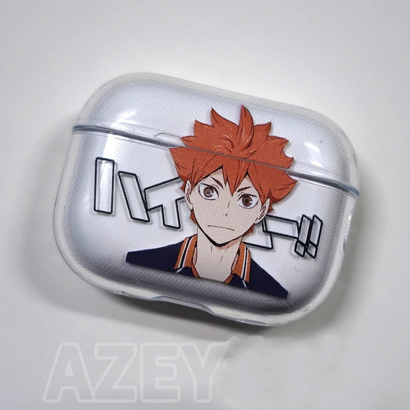 Cute Japan Anime Oya Haikyuu Love Volleyball Earphone Case For AirPods 12 3 Pro Clear silicone wireless Bluetooth headphone case