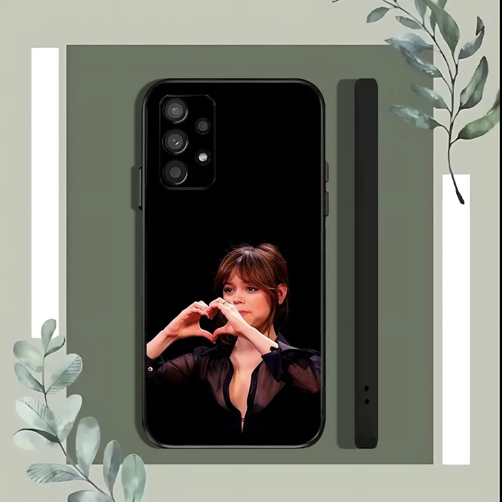 J-Jenna O-Ortega Actress Phone Case For Samsung Galaxy A52 A12 A51 S21 Edge S22ULTRA S23 S24 Plus Ultra Black Cover