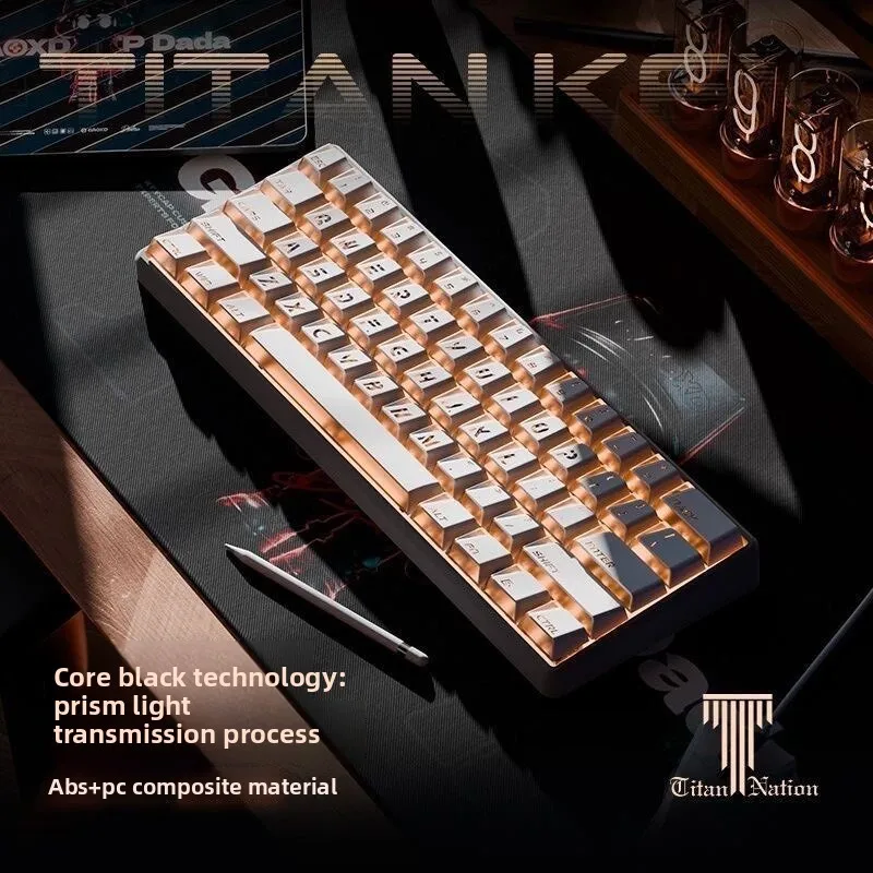 Custom Prismatic Light Theme Keycaps, Cherry Profile Large Translucent Legends, High Aesthetic Custom Mechanical Gif