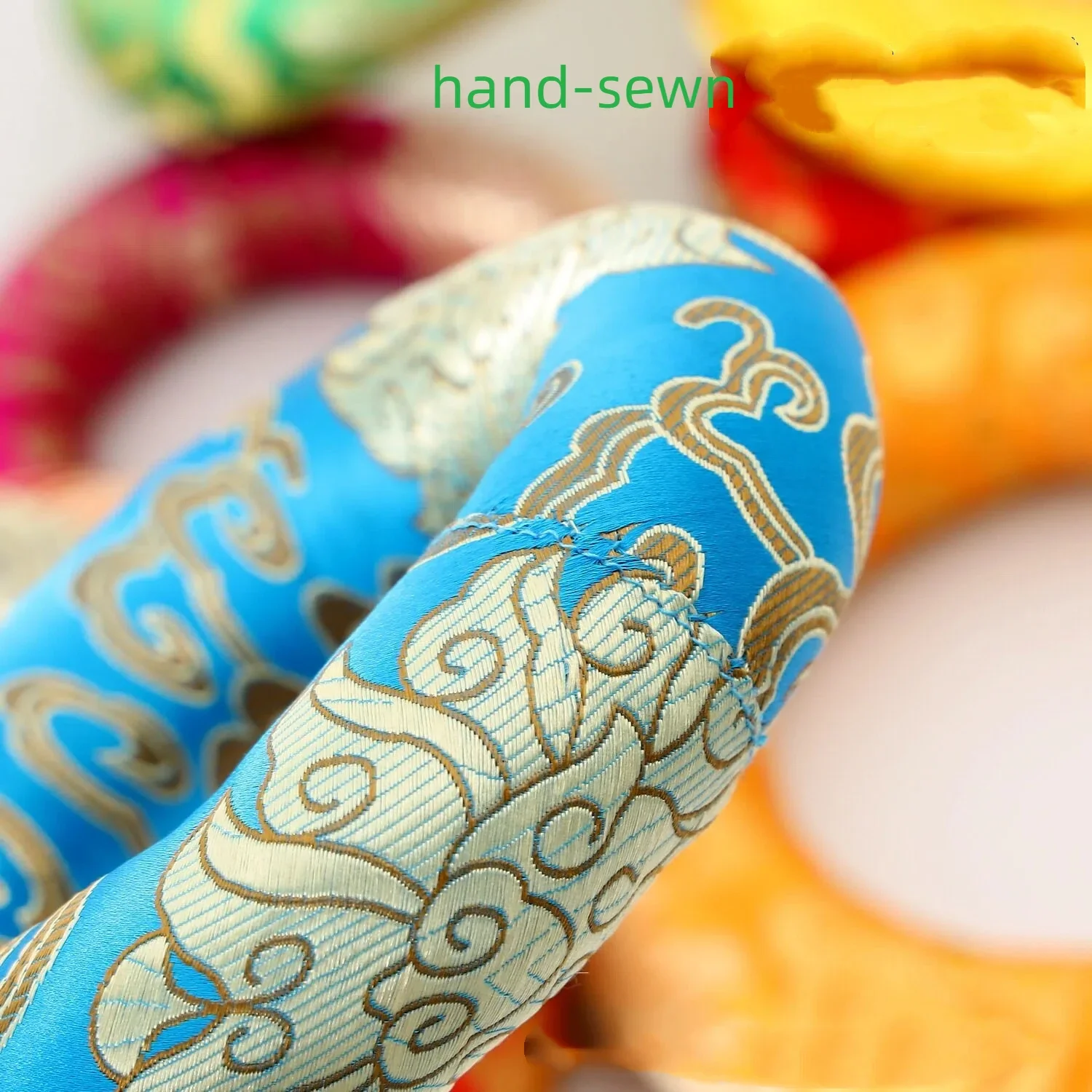 Cojín de brocado de seda para Yoga, tapete para cuenco tibetano, cojín de meditación, productos budistas, almohadillas para cuencos de sonido, Nepal, 1 ud.