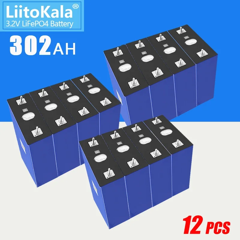 

12PCS LiitoKala Motorcycle, Lithium Phosphate, Battery Car, Engine, Bolt Prisoner Modification, 4S, 12V, 24V, 3.2V, 302Ah