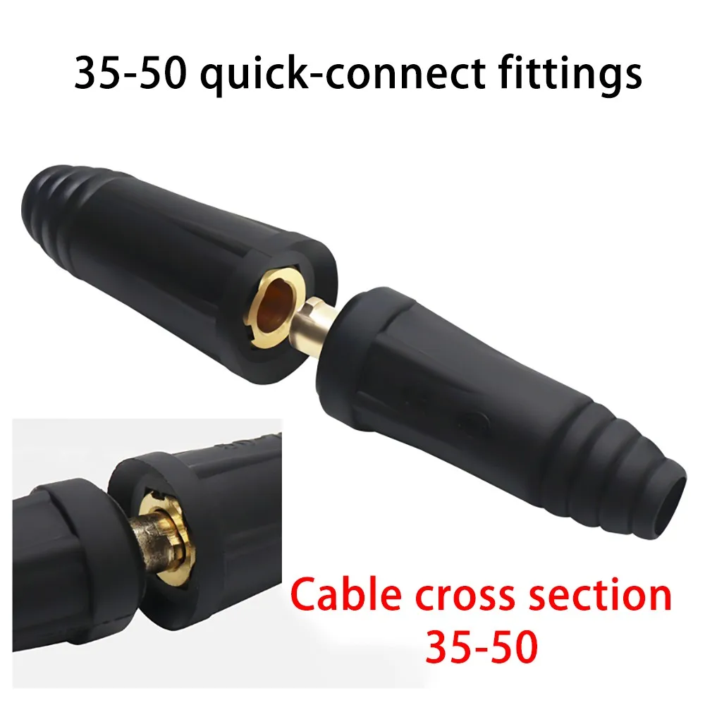 Argon arc welding welding machine terminal pure copper European quick-plug accessories welding handle wire quick plug socket con