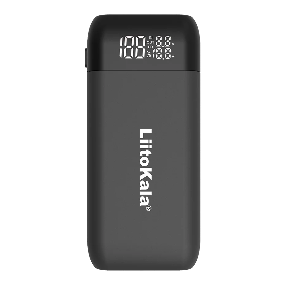 LiitoKala Lii-MP2 18650 21700 Battery Charger& Tablet Power Bank QC3.0 Input/Output Digital Display.