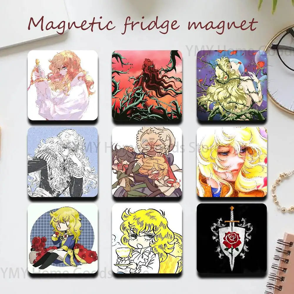 Comics  Lady Oscar T-The Rose of Versailles Fridge Magnetic Magnet PVC Memorial Decor for Family Friends Students Adults