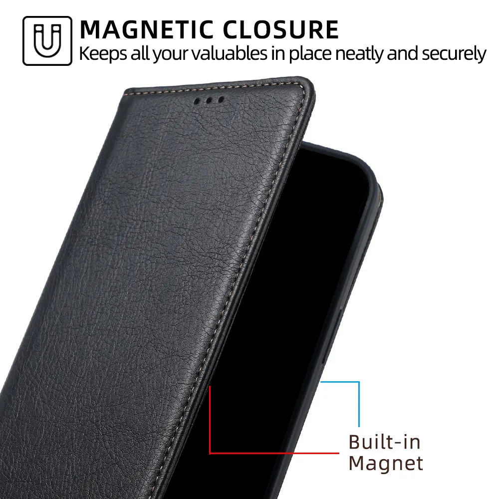 For POCO X7 Pro 5G Leather Flip Phone Case Business Protect Wallet Cover for Xiaomi Poco X7 M7 Pro Poco C75 Magnetic Book Case