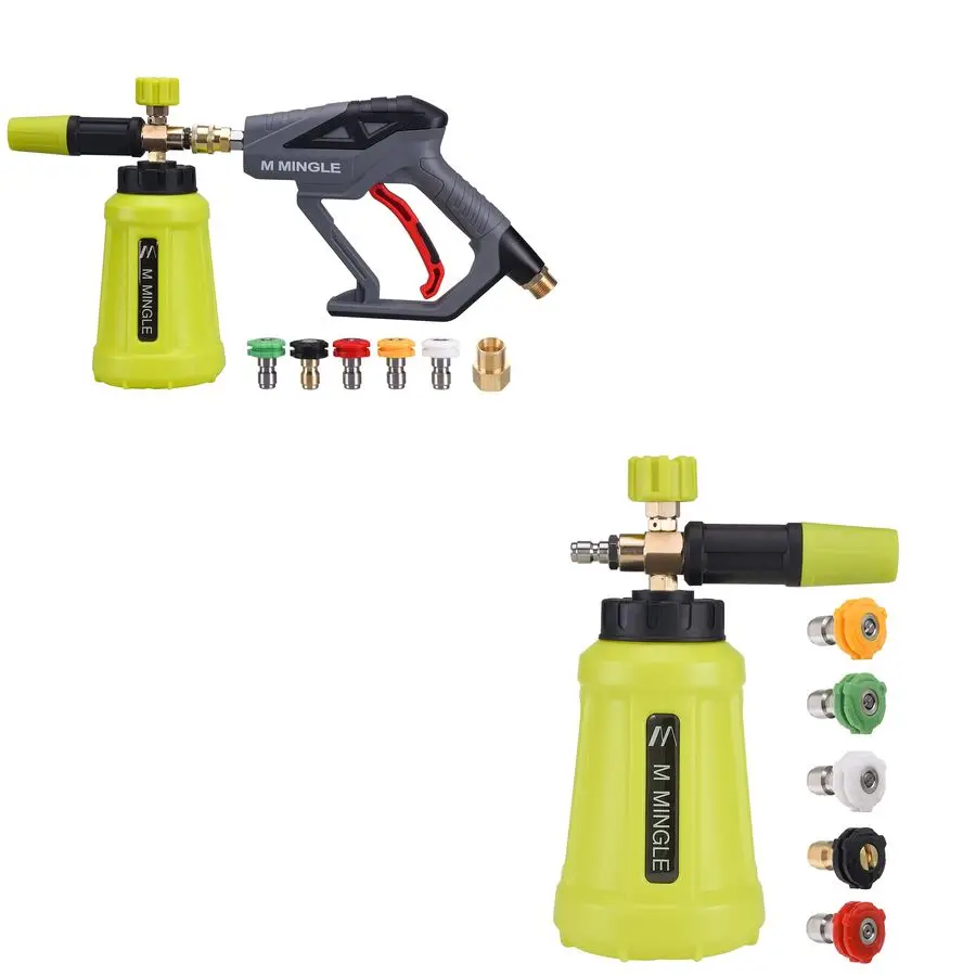 

Пистолет для мойки высокого давления Наконечник для пены для снега и пенная пушка для мойки высокого давления