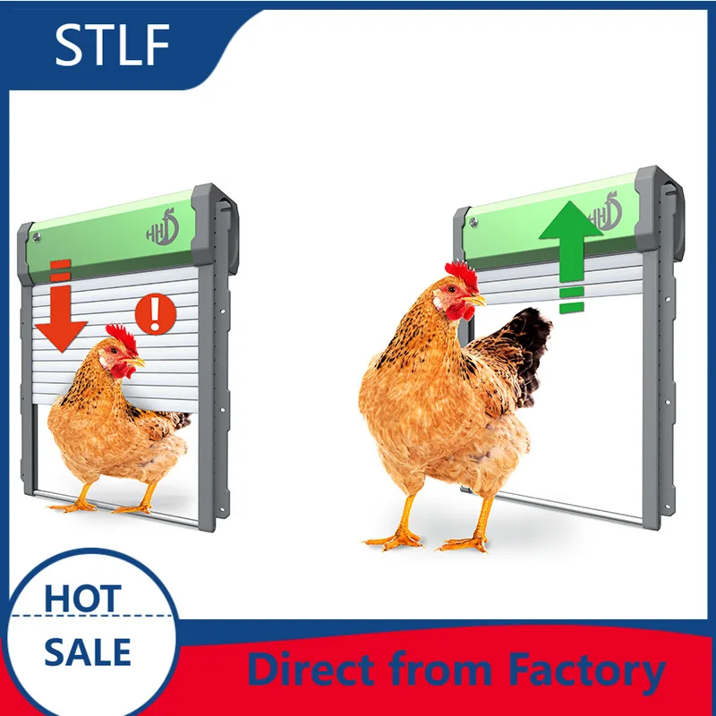 

Premium Remote Control Chicken Coop Door Automatic Dusk to Dawn Light Sensor Weatherproof Hen House Gate Kit