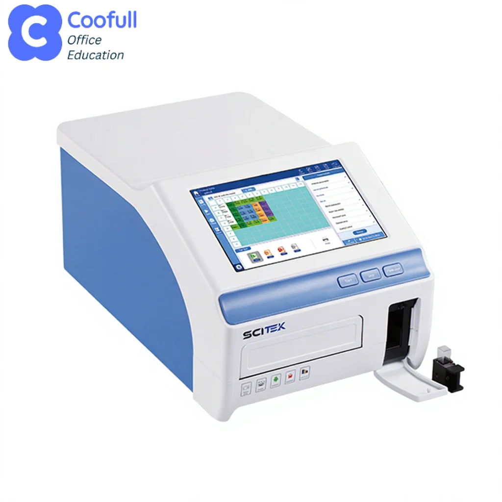 COOFULL 200~1000 nm Elisa Microplate Reader 96/384 Wells with Double Beam Optical System Touch Screen Input for Lab