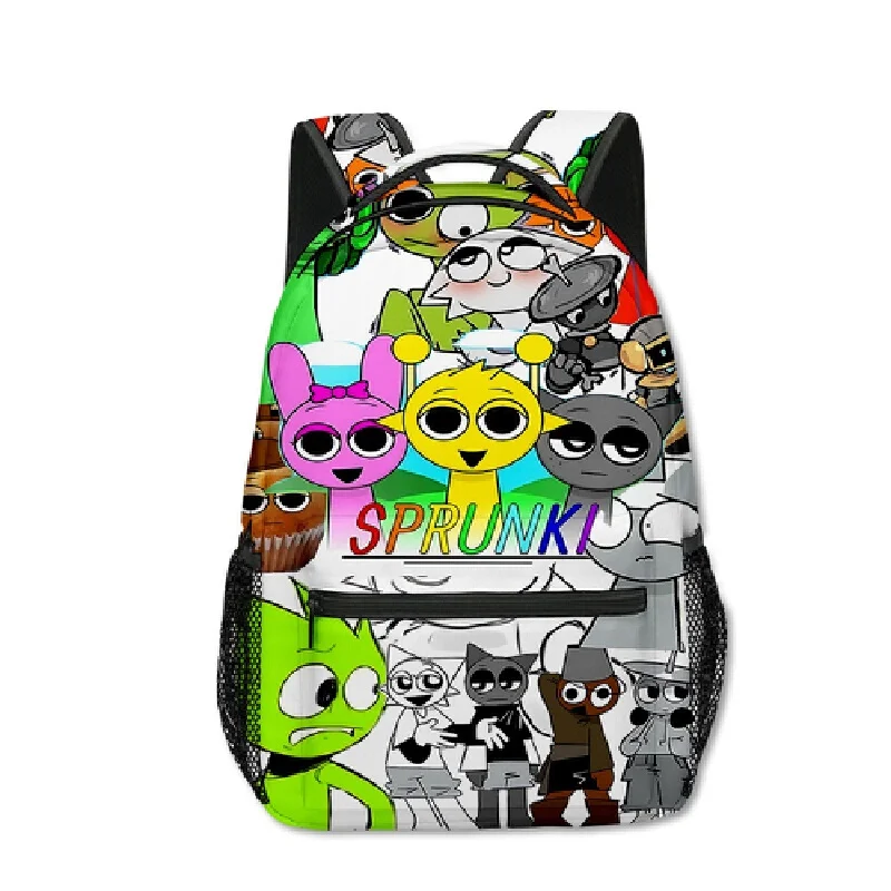 3d New Game Rhythm Box Spronki Primary Secondary School Student Backpack Children'S Backpack Shoulder Bag Children Birthday Gift