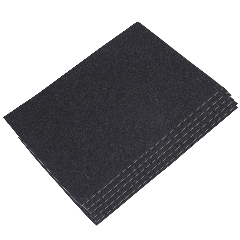 

20 Pcs Furniture Mat Self Stick Handicraft Supplies Crafts Adhesive Black Felt Sheet
