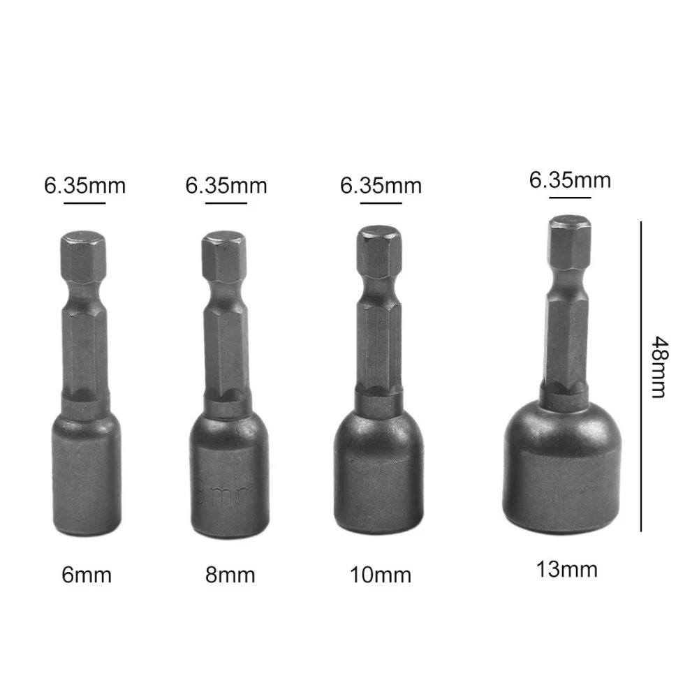 Cordless Drill Tools Socket Set Chrome Vanadium Steel Material Quick Release Design Snug Fit In Chuck Handheld Driver Accessory