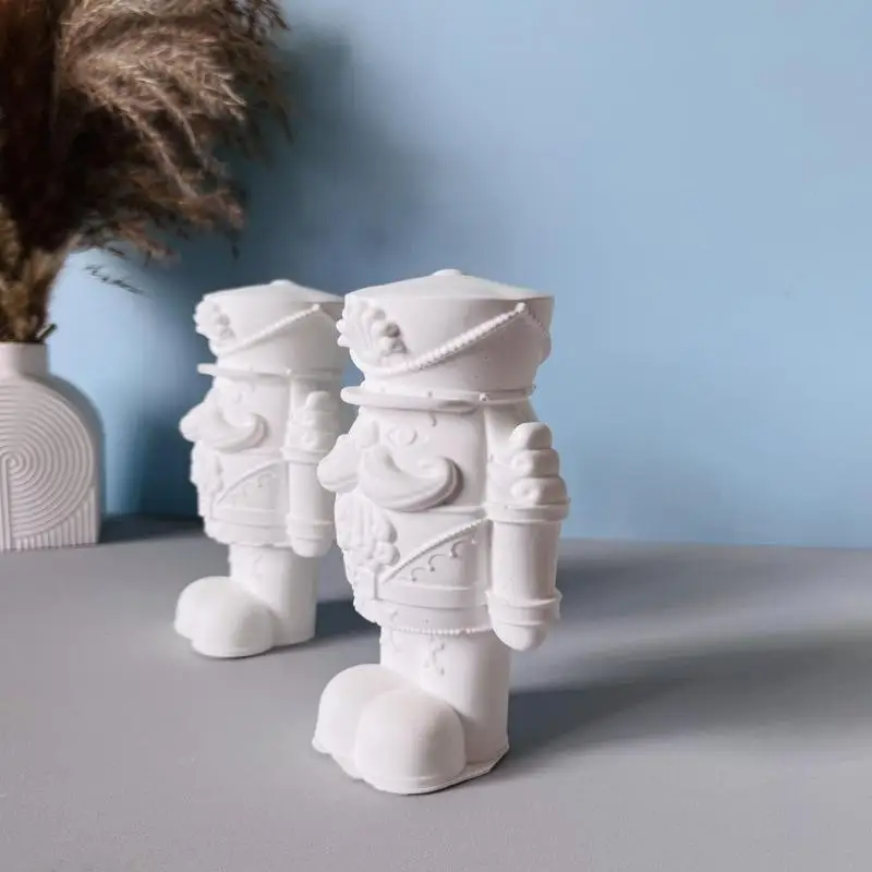 2 Pcs Scented Molds Castings Molds Epoxy Resin Molds Walnuts Soldier Silicone Moulds Plasters Molds