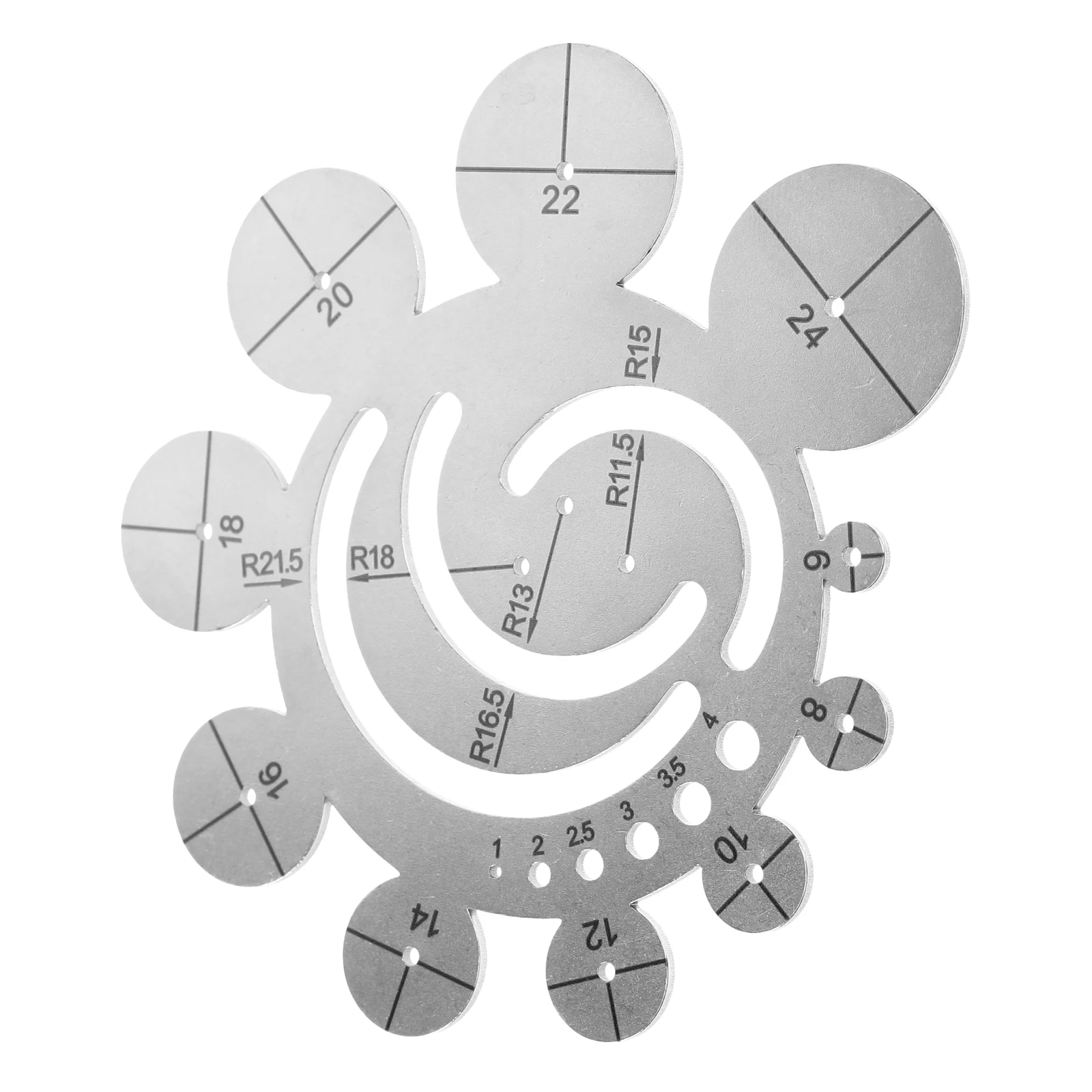 

Cutting Template Metal Ruler For Precision Diy -Use Tool For Fabric Material Processing