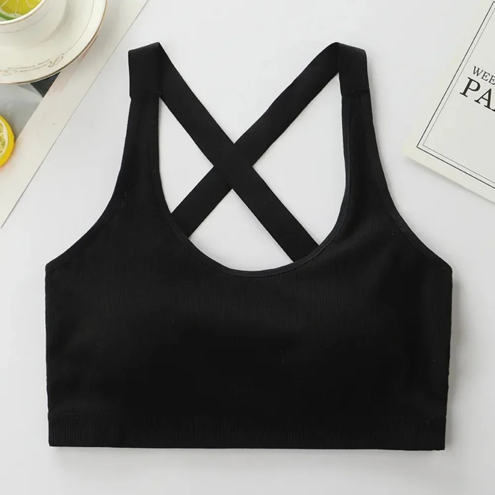 Soutien-gorge respirant pour filles, sous-vêtements doux non rembourrés pour adolescents, soutiens-gorge de sport lavables sans couture