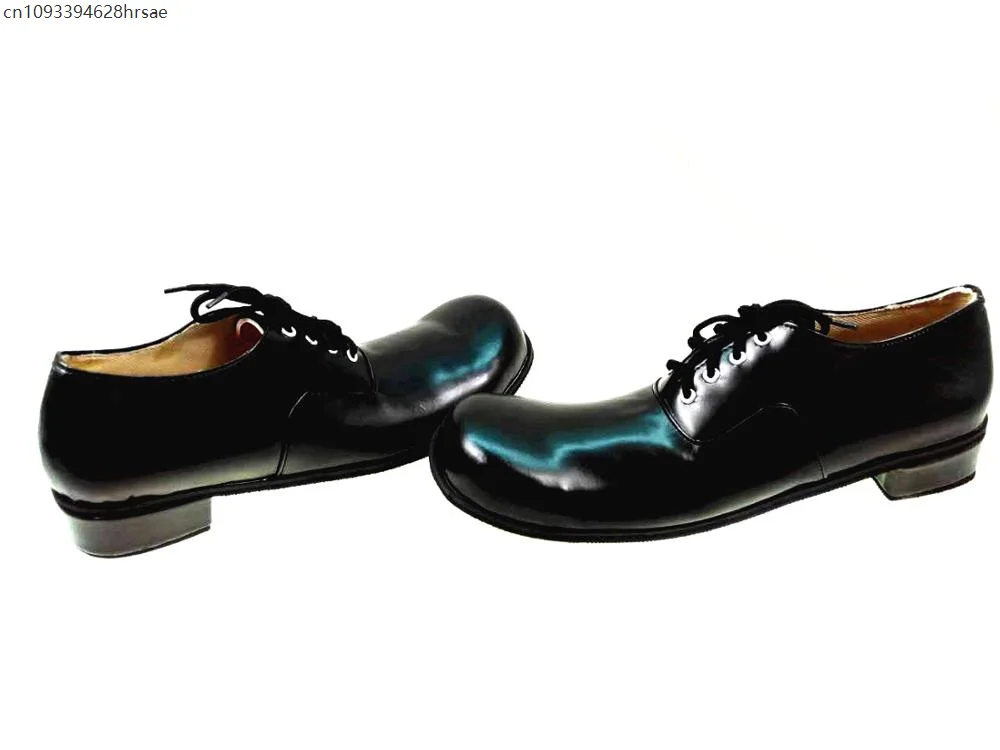 Chaussures Joker noires pour hommes, 34cm, chaussures de Clown, accessoires de Cosplay d'halloween, vêtements de Club amusants, mascarade, spectacle sur scène