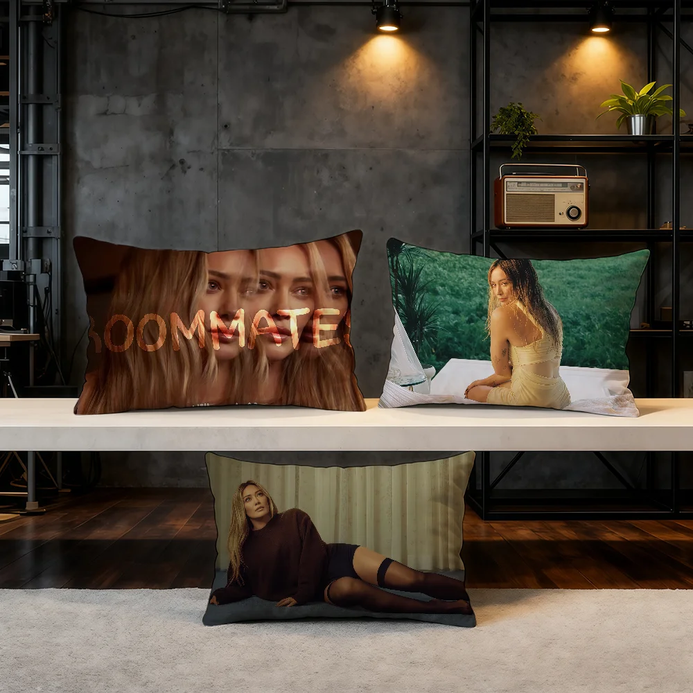 Singer H-Hilary Duff Roommates cushion cover Hit Product Home Sofa living Room Double-sided Soft Decorative Pillow Cover