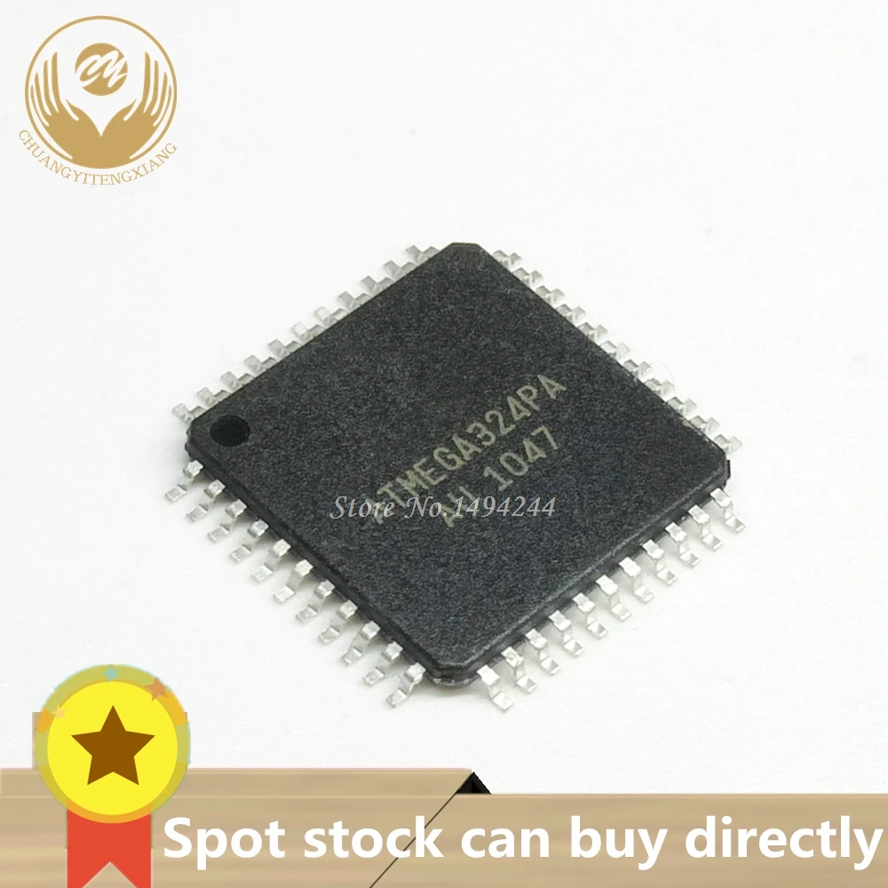 New original  Spot ATMEGA324PA-AU ATMEGA324PA ATMEGA324 IC MCU 8BIT 32KB FLASH 44TQFP QFP44 1PCS