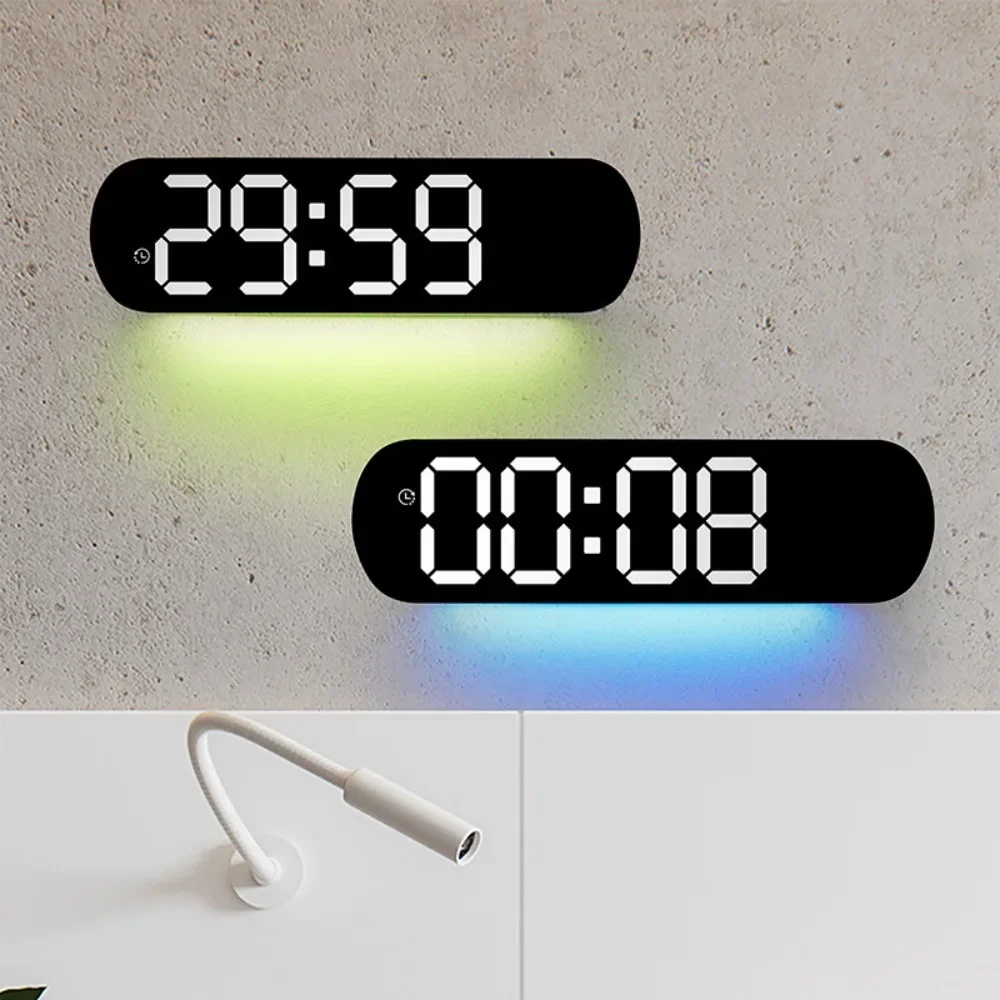 

For Digital Alarm Clock, LED Clock, Adjust Temperature, Ambient Light and Display Date, Day Mode, Living Room Wall Clock