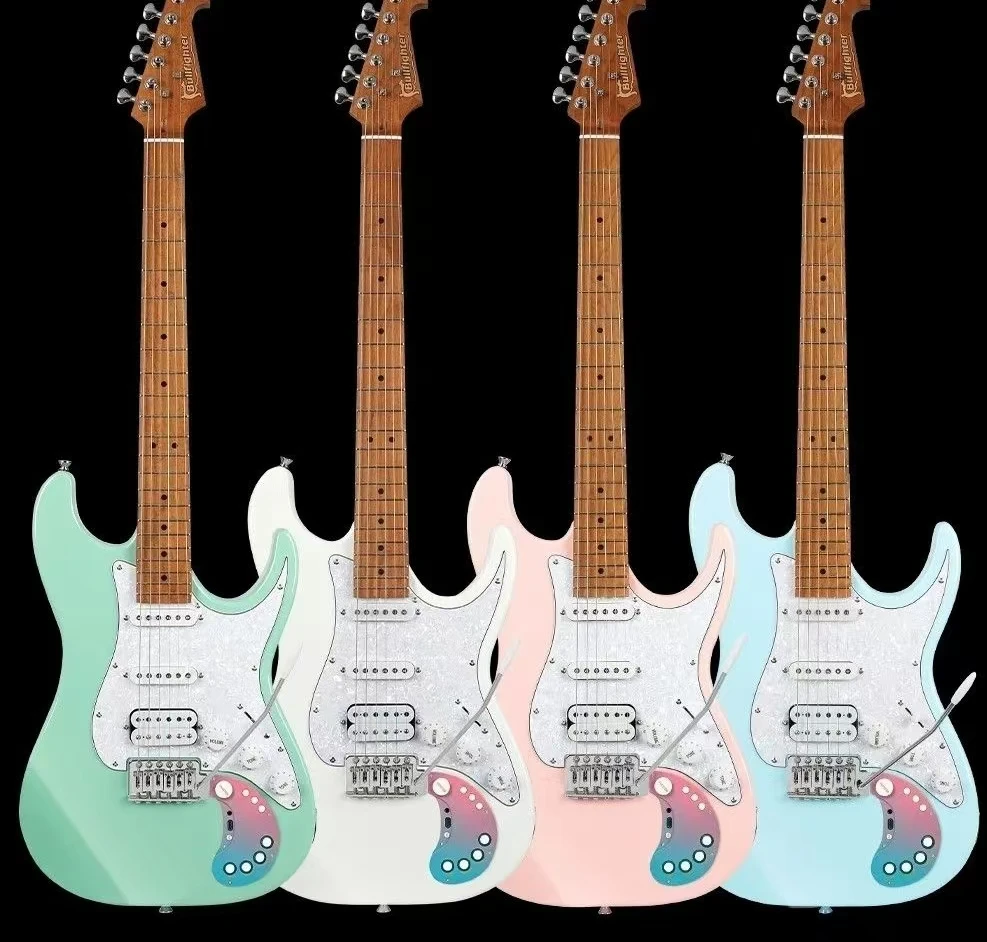 Smart Electric Guitar D160SE 6-String Integrated Effects For Bluetooth Recording Headphone Monitoring For Music