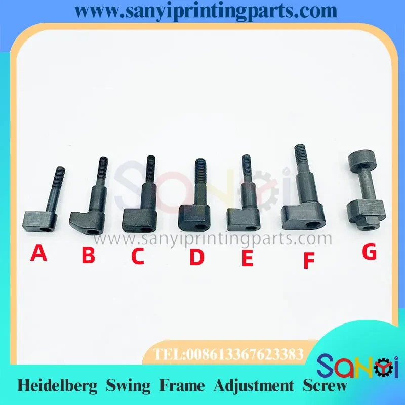 5 Piece Heidelberg SM52 SM74 Swing Bracket Adjustment Screw For Printing Machine Parts
