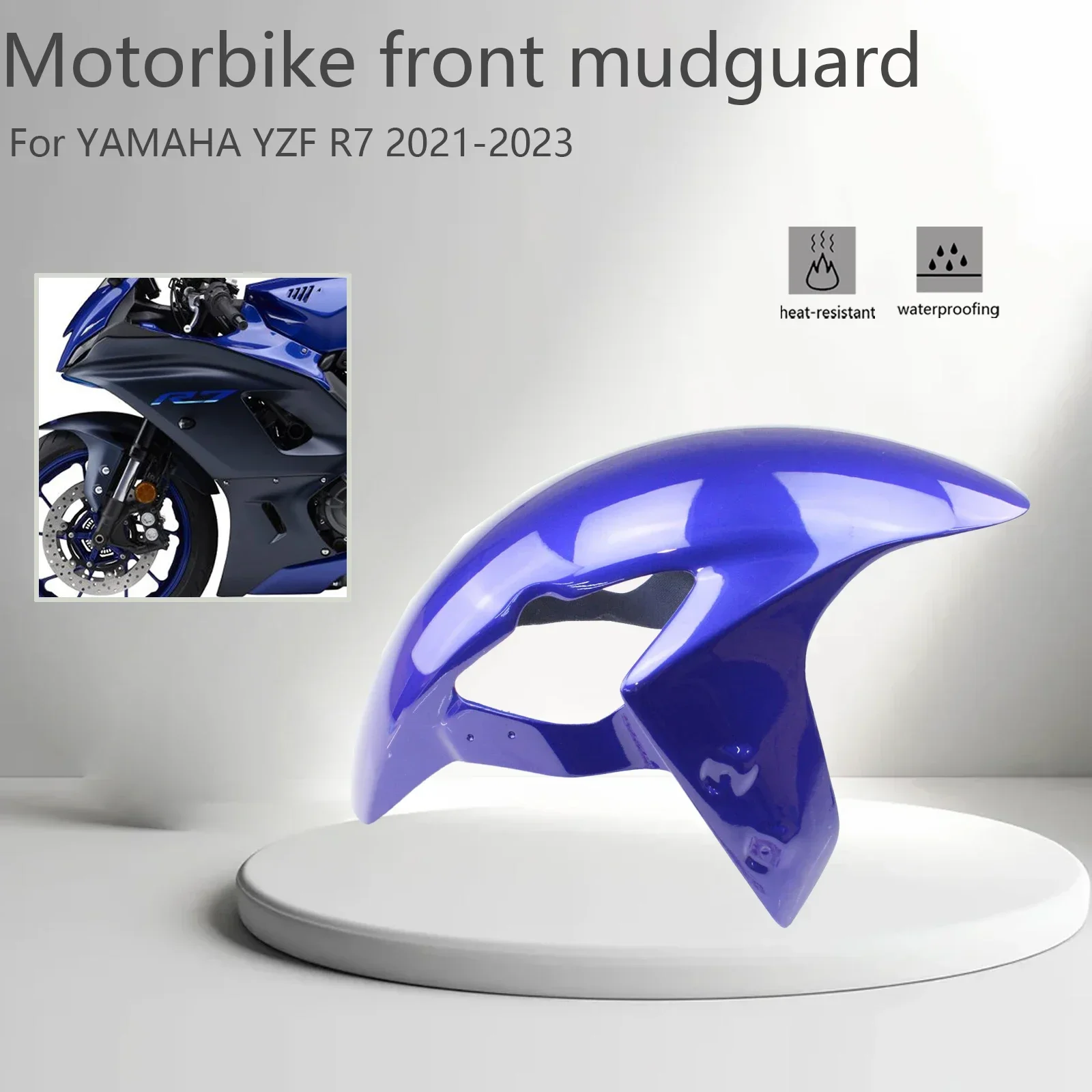 

Motorcycle Front Fender HuggerFor Yamaha YZF-R7 R7 2021 2022 2023 YZFR7 Part YZF R7 Mudguard Splash Guard Fairing Accesssories