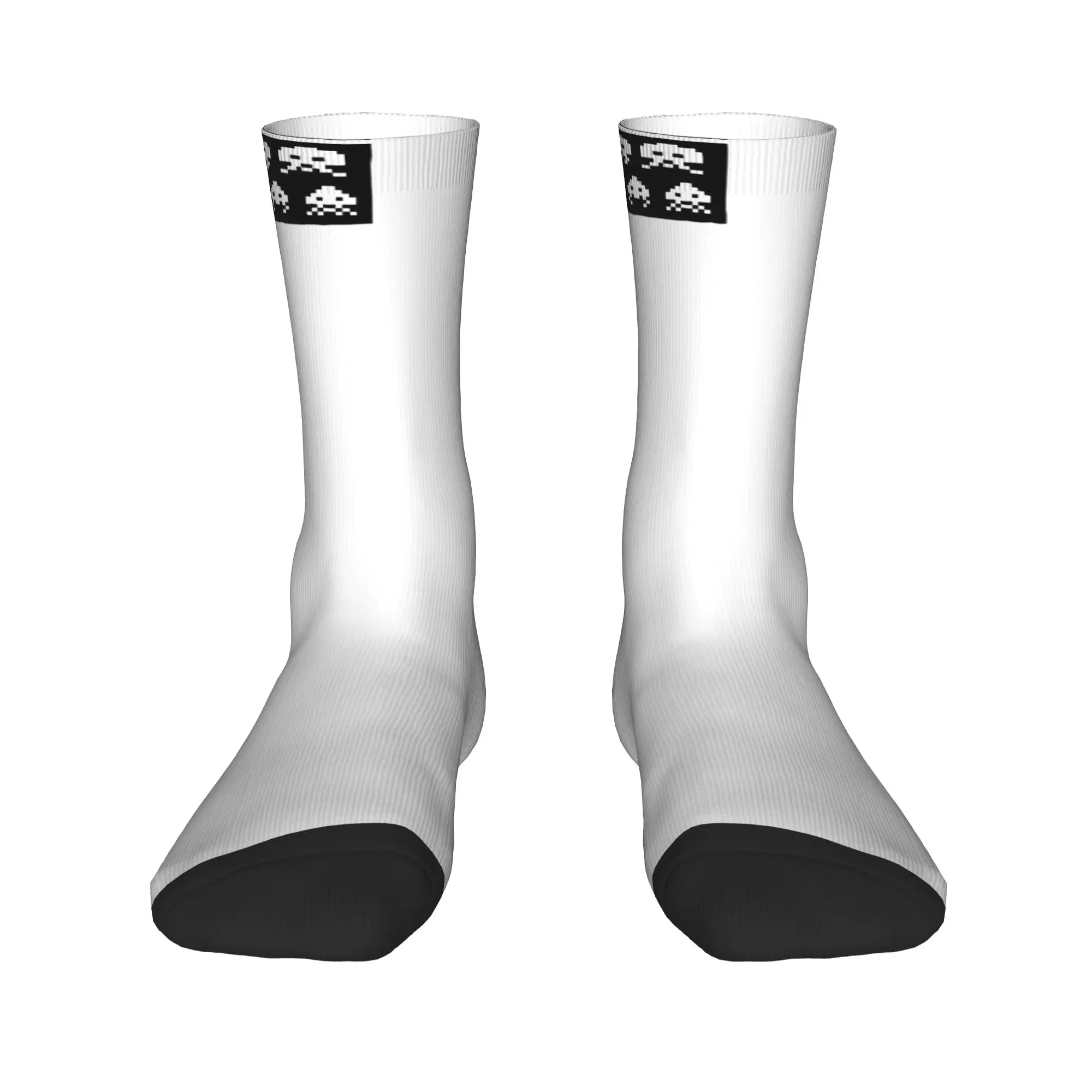 Space Invaders Stockings  Design Retro Socks Autumn Anti-Slip Socks Women Men Outdoor Comfortable Socks