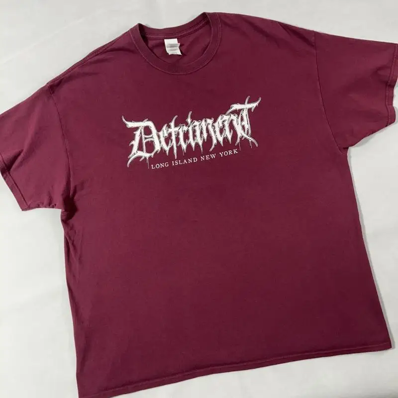 DetrimenT T Shirt Mens 2XL Long Island New York Hardcore Band Rest With Dead