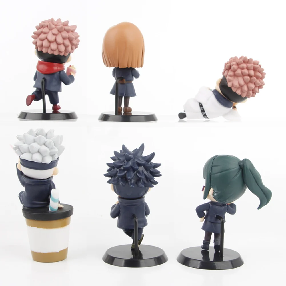 

Anime JJK Figure Gojo Satoru Action Figures PVC Models Nobara-Kugisaki Figurine Dessert snacks JJK Figures Desktop Ornaments Toy