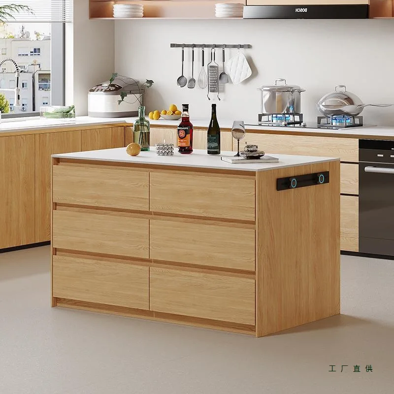 DSA island table separate cooking table restaurant kitchen operation table double-sided light luxury living room rock slab bar
