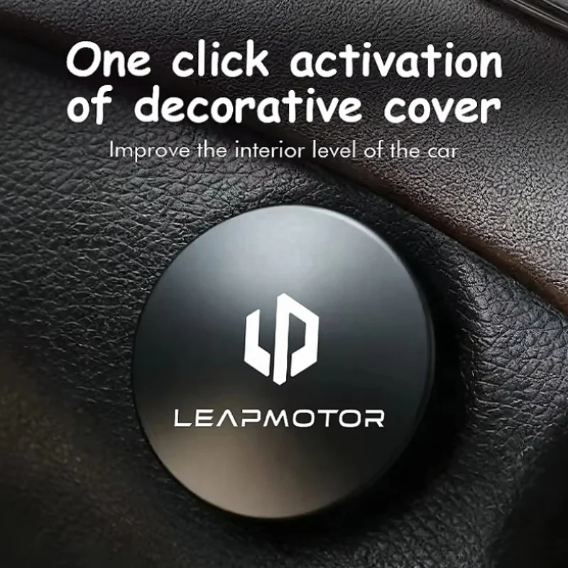 Car Engine Start Stop Push Button Rotation Knob Cover Stylish Ignition Switch Decor Trim For Leapmotor C10 C11 T03 B10 C16 Lafa5
