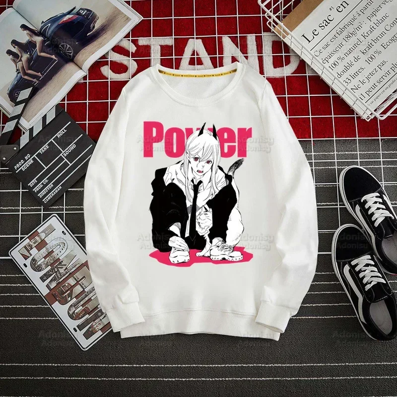 Chainsaw Man Hoodie Sweatshirts Men Women Makima Cartoon Pullover Harajuku Men's Pochita Anime Hoodie Casual Fashion Clothes