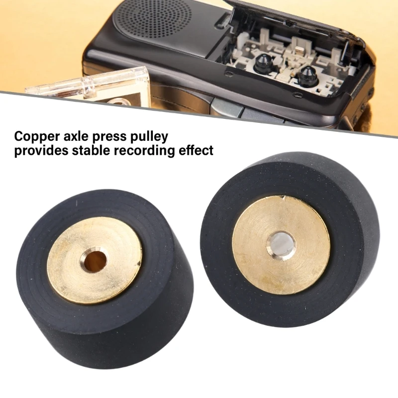 Rubber Pinch Roller Pressure Tape Wheel for Professional Recording Application 14.2x7x6.5/14.2x8x6.5 2.0/2.5