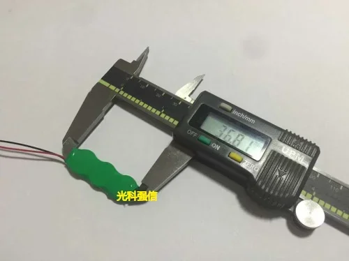 Nova bateria recarregável de níquel hidrogênio com botão NI-MH genuíno/botão 20mAh 3.6V com backup de chumbo