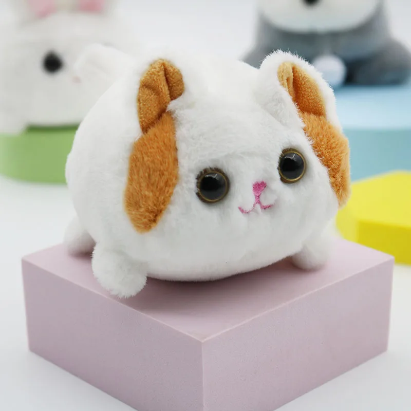 Giocattolo per gatti in peluche da 3.9 pollici con una coda che agita, azionato da una corda, adatto come giocattolo per animali domestici e un regalo di compleanno per i bambini