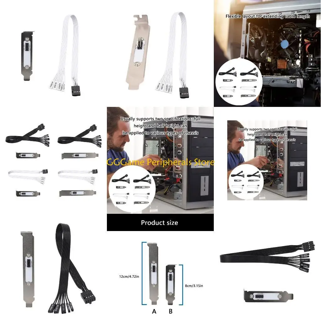 

U55B Computer Case External Power Button 50cm Cable For Servers Racks Mounted Systems