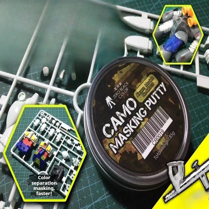 CRO018/CRO019 50g/bottle Camouflage Masking Mud Universal Model Kit Military Model Tool Amateur Coloring Spray Coating Cover