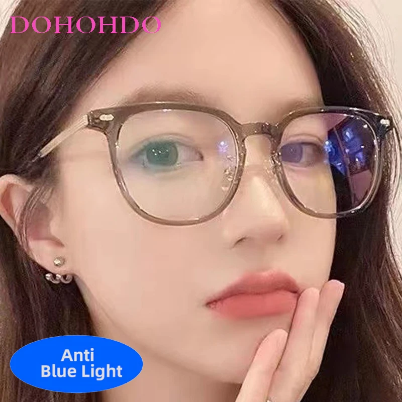 

Classic Small TR90 Square Metal Anti-Blue Light Glasses Women Men Trend Brand Designer Optical Reading Eye Protection Eyeglasses