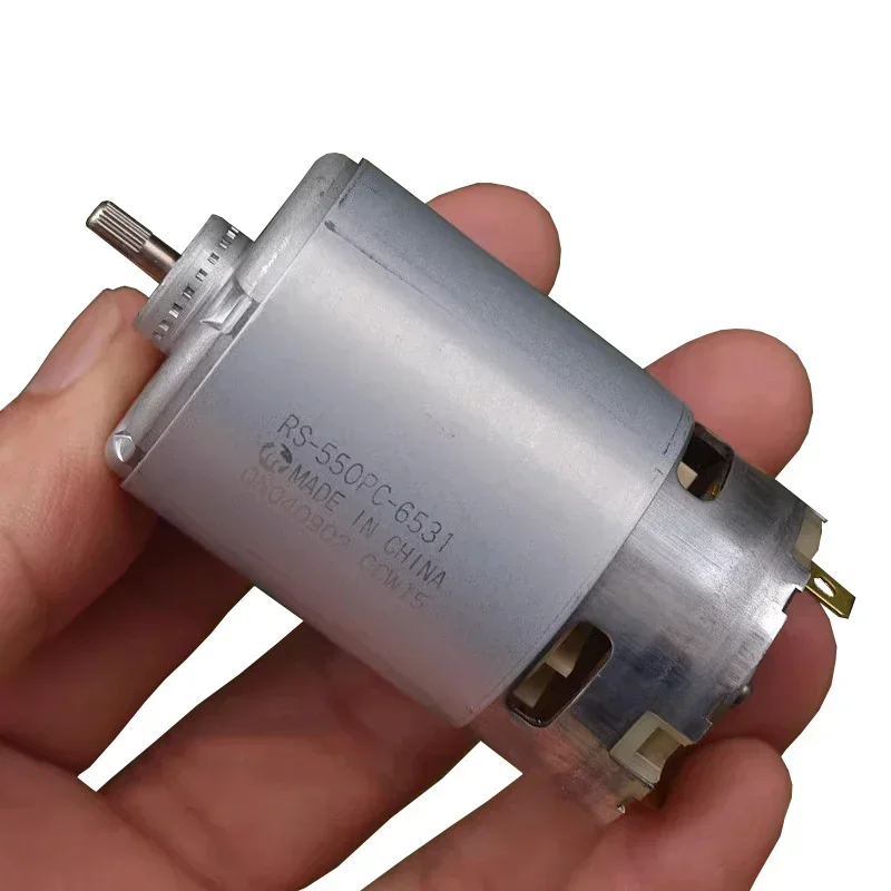 Mabuchi RS-550 6531 Motor DC 18V 23500RPM High Speed Power Large Torque Motor Knurled Shaft DIY Electric Drill Tools