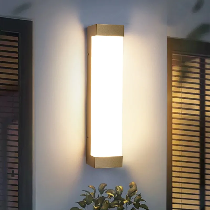 Strip wall outdoor garden door front  balcony terrace sun room outdoor simple led lamp super bright waterproof