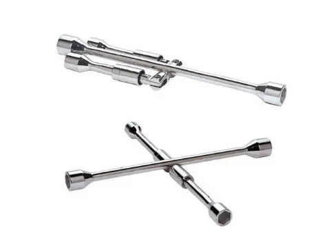 Wheel-Foldable Quad Wheel Wrench