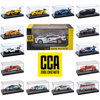 CCA 1:43 BMW Gulf Oil Station Shell Station McLaren Lamborghini Series Racing Alloy Car Model Toy Car Casting Pullback Function