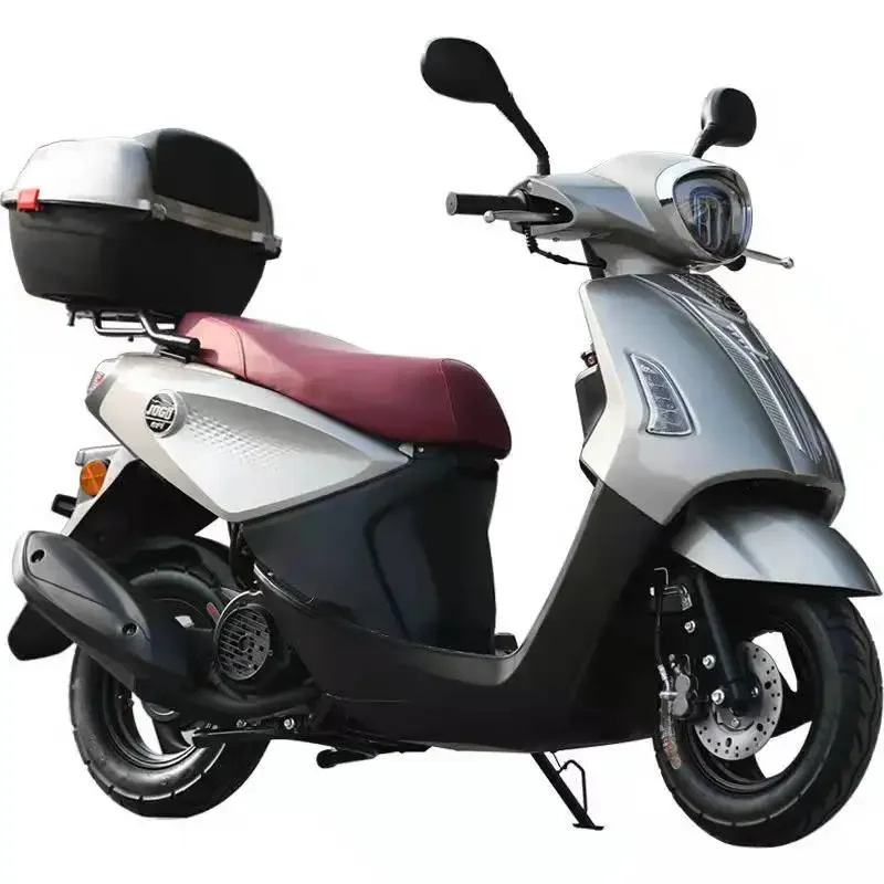 2021 Cheapest 125CC Gas Fuel Powered Scooter With Pedal For Adults