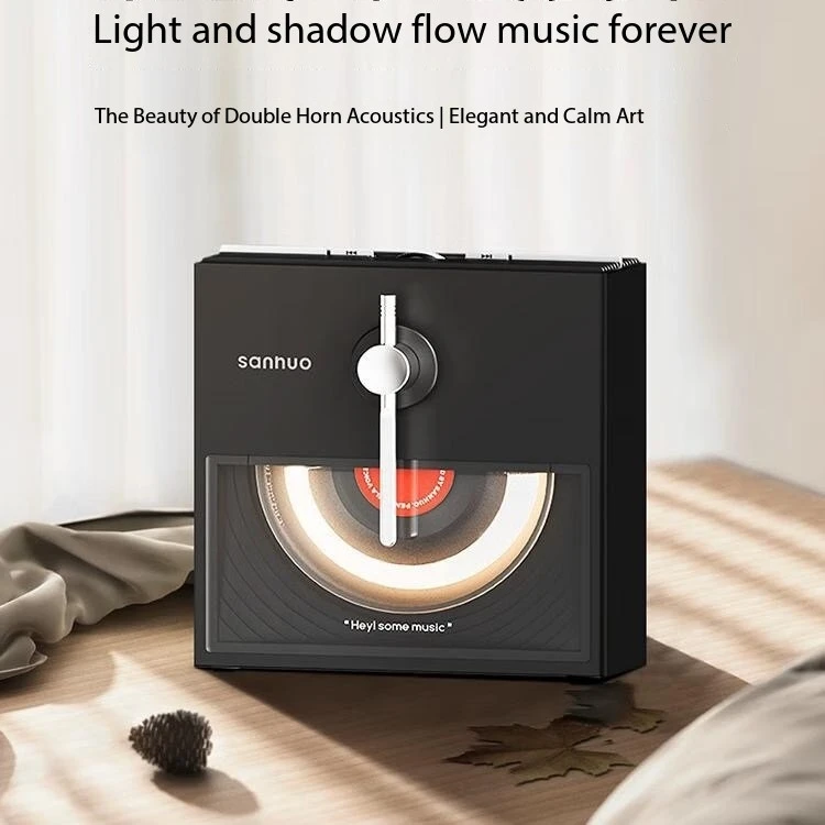 Peninsula Series Vintage Bluetooth Speaker Portable Hifi Stereo Music Box Wireless Music Player Warm Light with TF Card Play