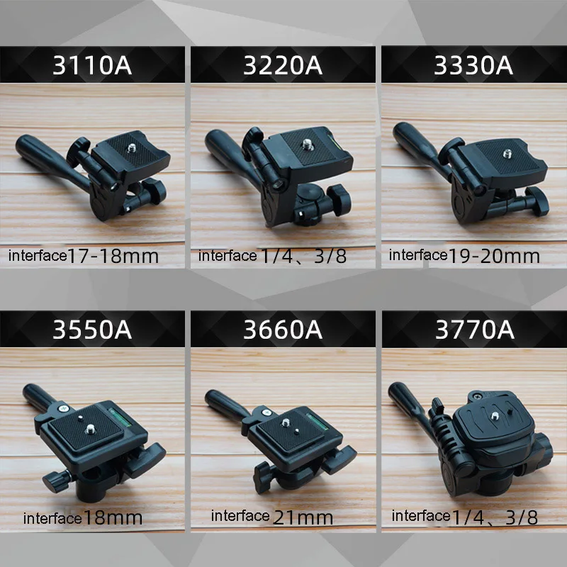 Drei Weg 3-D Pan Tilt Stativ Kopf handy micro SLR griff PTZ kamera rotierenden halterung stativ zubehör